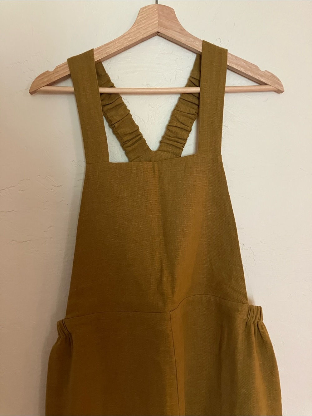 Amente Mustard Linen Overalls NWT - Picture 2 of 7